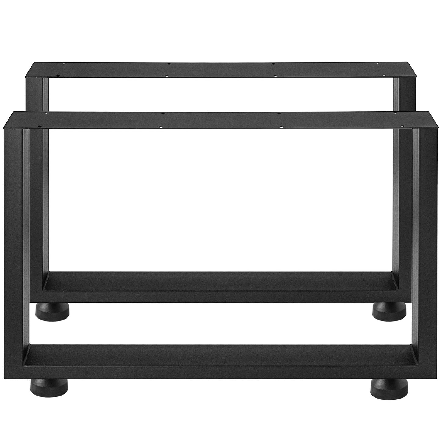 VEVOR Black Metal Table Legs Set of 2 Steel Table Legs 31x23 Inch Dining Table Legs Office Table Legs Computer Desk Legs Steel Bench Legs Country Style Table Legs DIY Furniture Legs