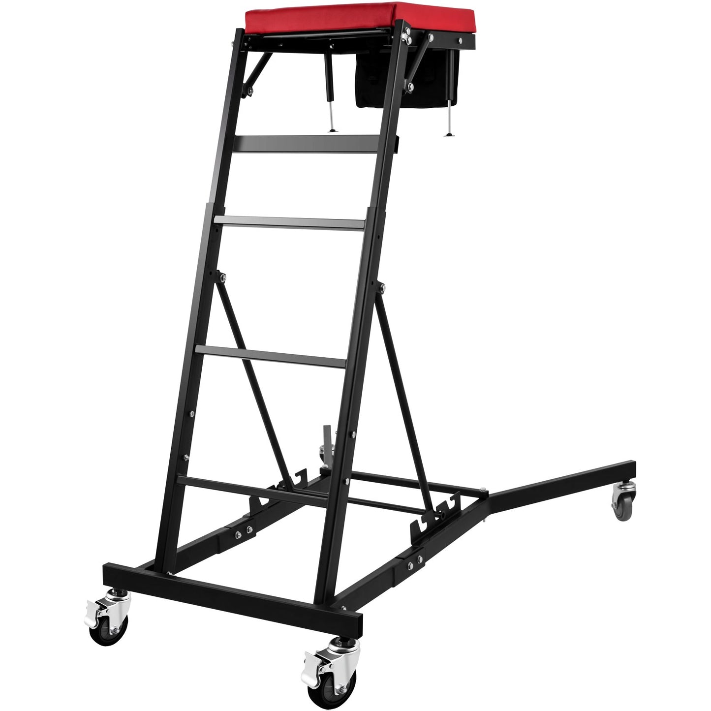 VEVOR Topside Automotive Engine Creeper, Adjustable Height Foldable Topside Creeper, 400LBS Capacity High Top Engine Creeper, w/Four Casters, Padded Deck, for Home Garage, Workshop Repair Maintenance