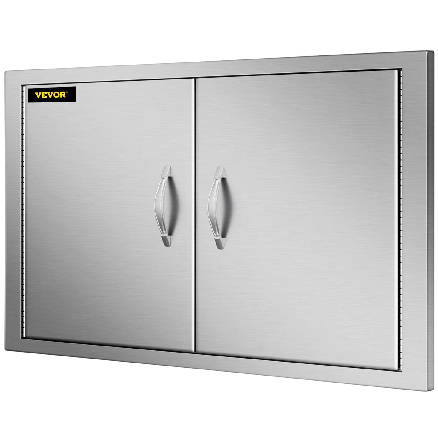 VEVOR Outdoor Kitchen Access 30.5X 21 Wall Construction Stainless Steel Flush Mount for BBQ Island, 30.5inch x 21inch, Double Door