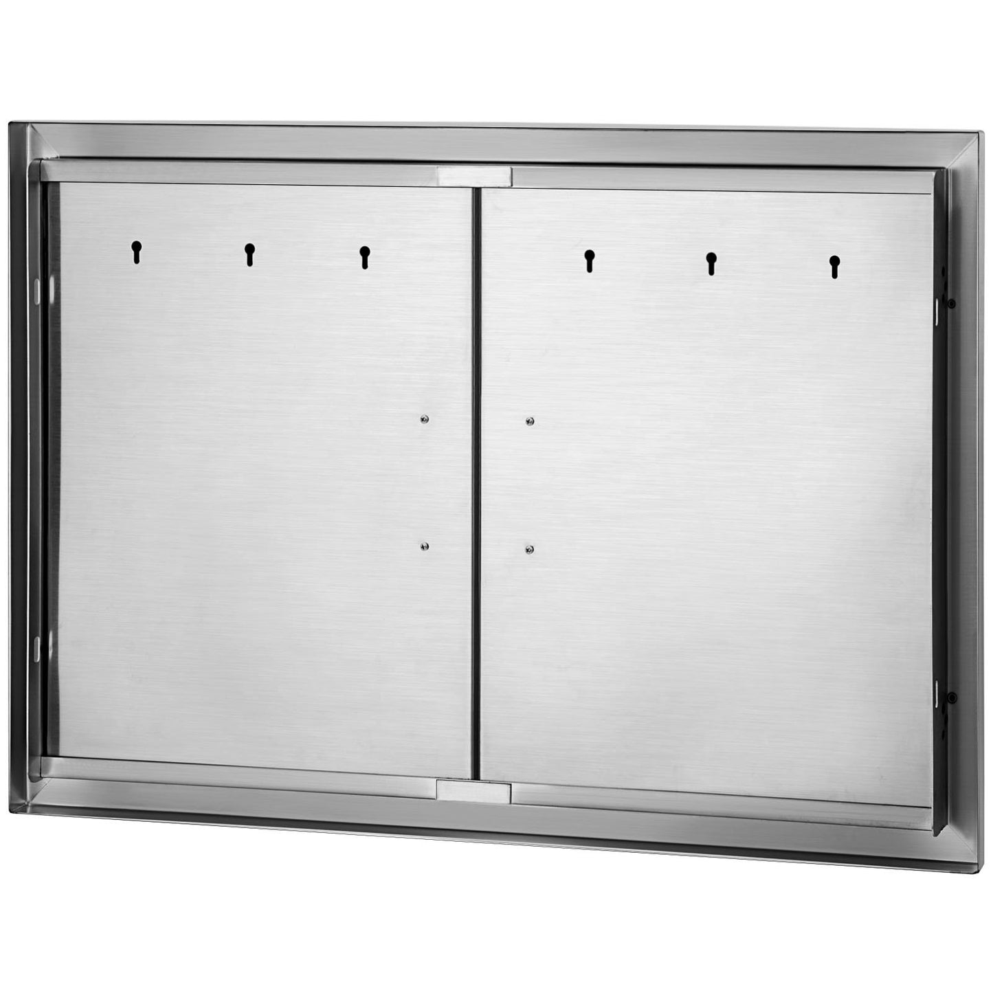 VEVOR Outdoor Kitchen Access 30.5X 21 Wall Construction Stainless Steel Flush Mount for BBQ Island, 30.5inch x 21inch, Double Door