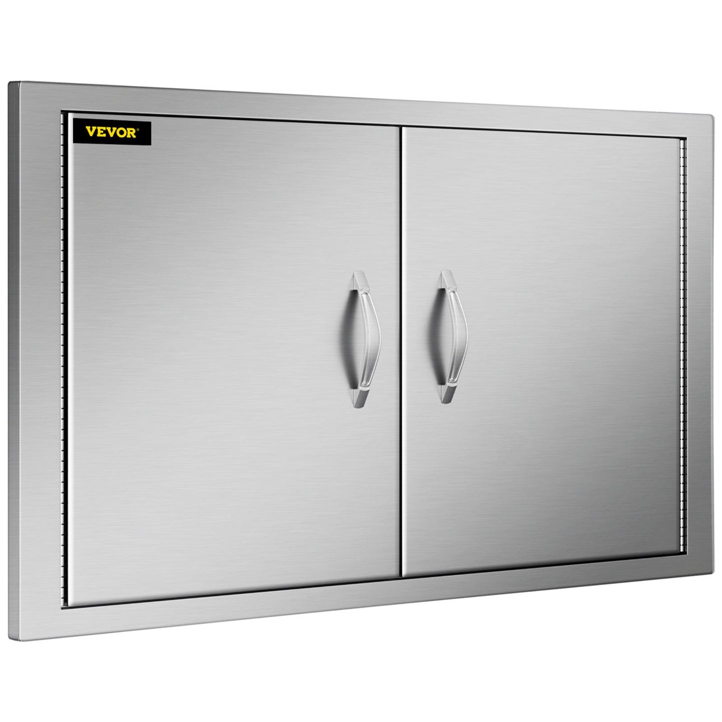 VEVOR Outdoor Kitchen Access 30.5X 21 Wall Construction Stainless Steel Flush Mount for BBQ Island, 30.5inch x 21inch, Double Door