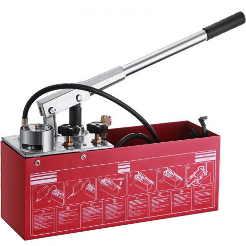 Hydraulic Pressure Test Pump 50 Bar 725 PSI 3 Gallon Tank 45ML 1/2' BSP