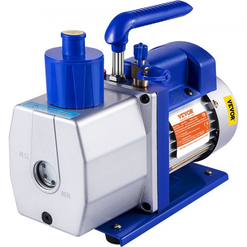 Vacuum Pump 7 CFM 1/2 HP Single Stage Air Conditioning Vacuum Pump for R12 R22 R134a R410a Systems 110V 5PA Ultimate Vacuum Refrigerant HVAC Tool for Automobile Reparation Vacuum Evacuation