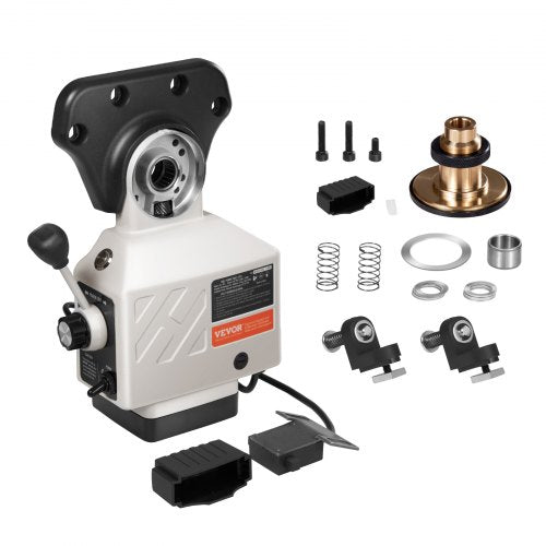 X-Axis Power Feed for Milling Machine, 450 in-lb Torque, 0-200RPM Adjustable Rotate Speed 120V Power Table Feed Mill Feeder, for Bridgeport Some Knee Type Mills with a 5/8' End Shaft Diameter