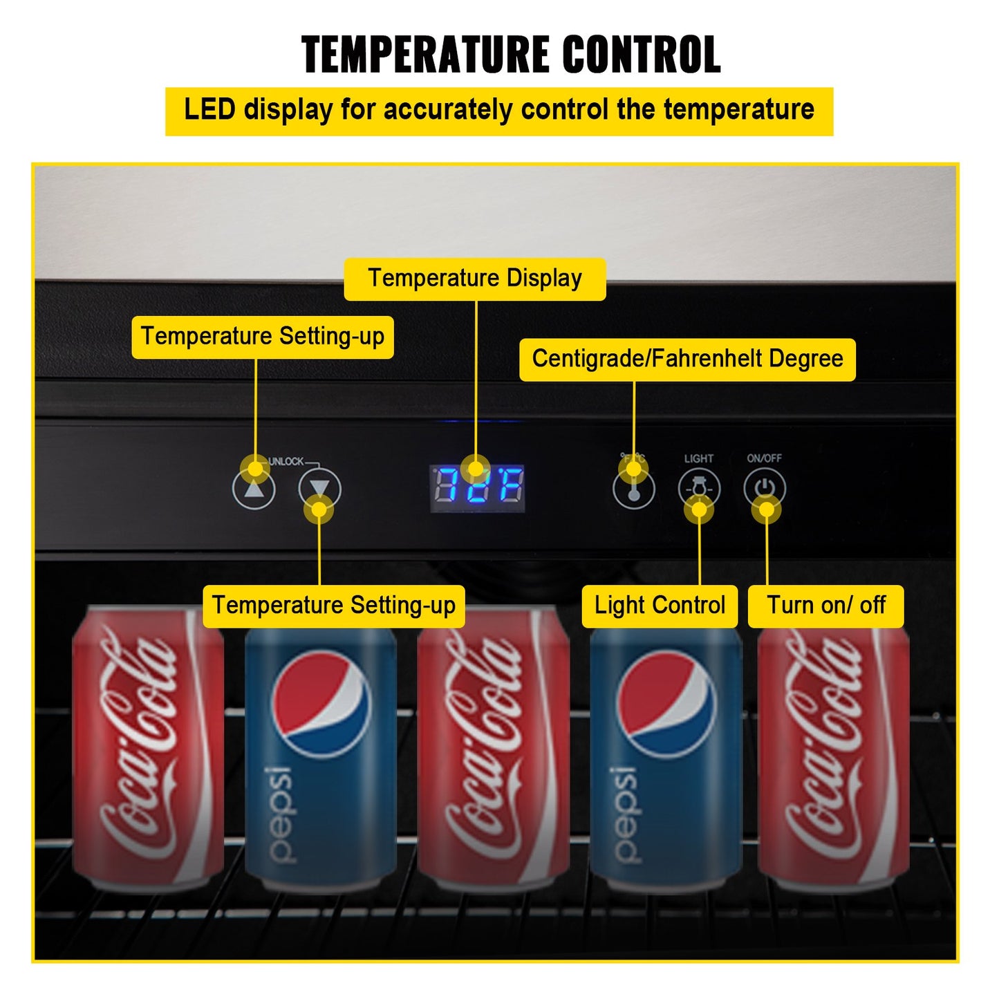 VEVOR Outdoor Refrigerator, Built-in 24 Undercounter Refrigerator, 5.5 cu.ft. Built-in Beverage Refrigerator, Stainless Steel Compact Refrigerator Mini Bar Beer Fridge for Home Bar Office Outdoor