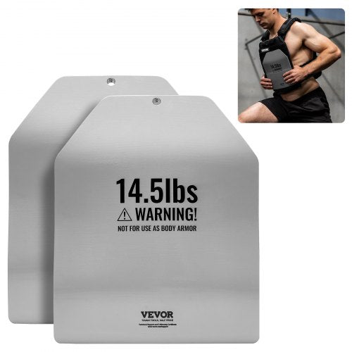 Curved Weight Vest Plates, 14.5 LB Pairs, Premium Steel Weighted plates, Contoured Ergonomic Fit ¨C WODs, Additional Weight for Weight Vests, for Strength Training, Running, Heavy Workouts