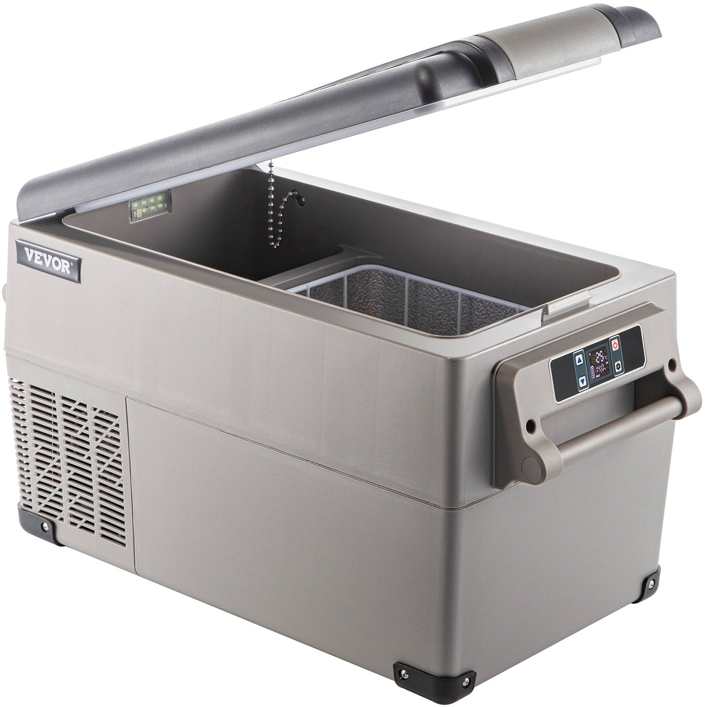 VEVOR Portable Refrigerator 37 Quart(35 Liter),12 Volt Refrigerator App Control(-4¨H~68¨H), Car Refrigerator Dual Zone with 12/24v DC & 110-240v AC for Camping, Travel, Fishing, Outdoor or Home Use