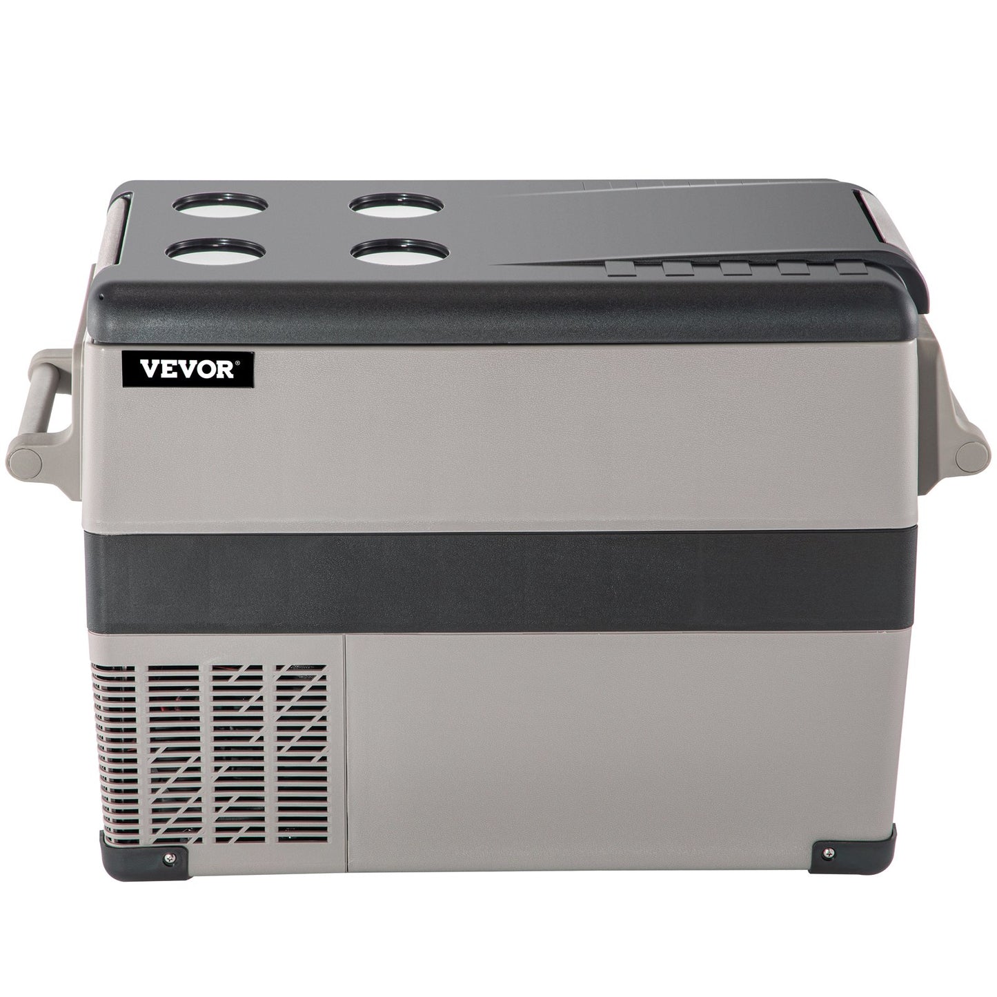 VEVOR 12 Volt Refrigerator 45L(48qt) Fast Cooling Portable Freezer with App Control(-4¨H~68¨H) Car Fridge with 12/24v DC & 110-240v AC for Travel, Camping and Home Use, 48 Quart, Black
