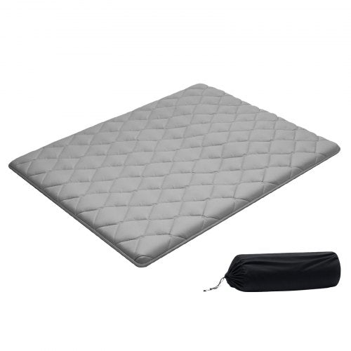 Japanese Tatami Mat, Queen Size Foldable Japanese Tatami Mattress, Futon Mattress with Storage Bag & Fastener, 9-Layer Floor Mat for Sleeping, Dormitory, Meditation, Yoga, 80 x 60 x 2.5 in, Gray