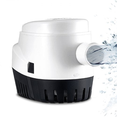 VEVOR Bilge Pump, 1100GPH 12V Automatic Submersible Boat Bilge Water Pump with Float Switch, 1.1 Outlet Diameter, Small Boat Bilge Pump, Marine Electric Bilge Pump for Boats, Ponds, Pools, Basements