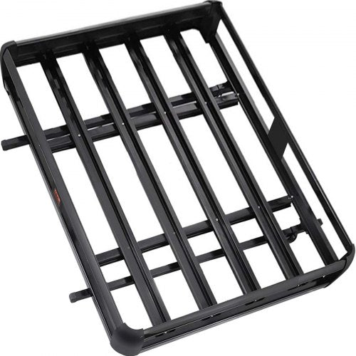 Universal 50.4 x 36.4 Inch Roof Basket, Basket Roof Rack, Aluminum Roof Mounted Cargo Rack with Bars XL-B for Car Top Luggage Traveling SUV Holder