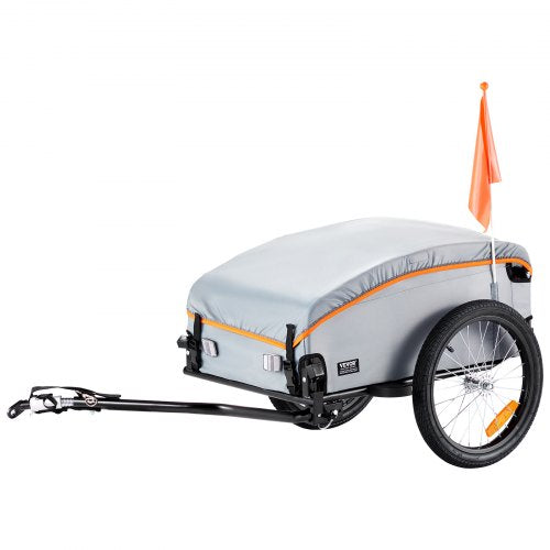 Bike Cargo Trailer, 88/100/160 lbs Load Capacity, Heavy-Duty Bicycle Wagon Cart, Foldable Compact Storage with Universal Hitch