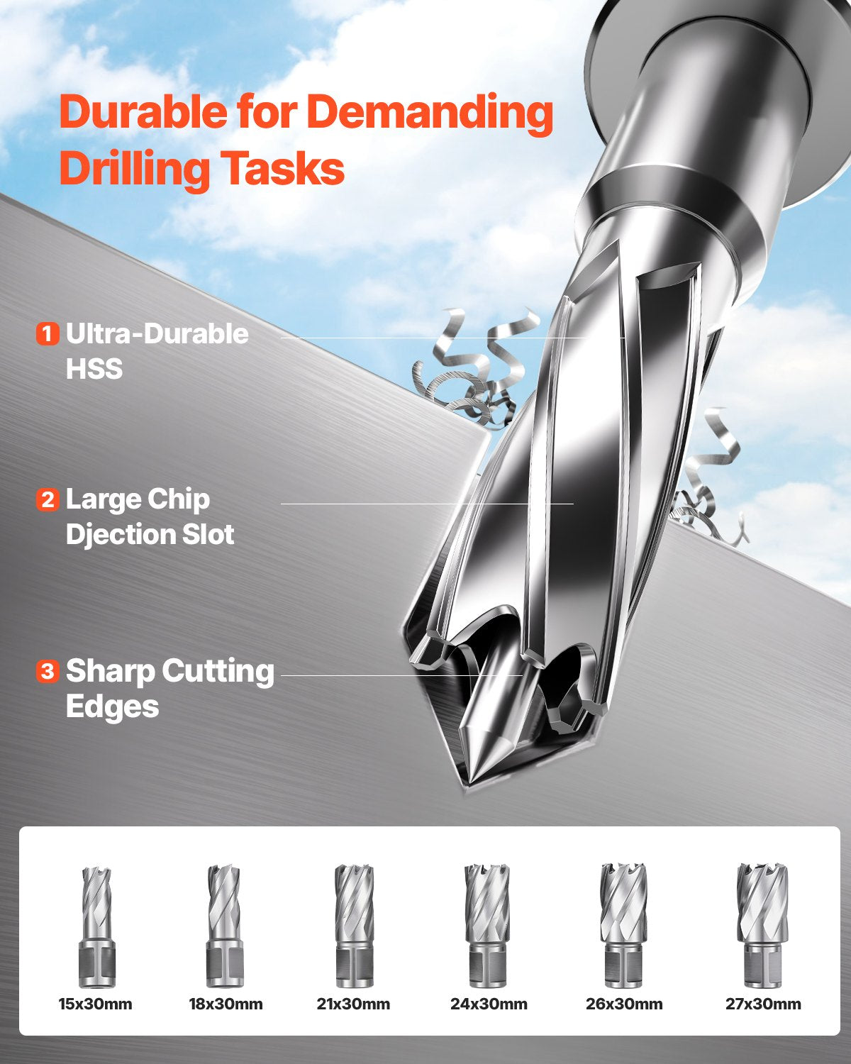Magnetic Drill 1450W 12800N Portable Mag Drill Press 800RPM