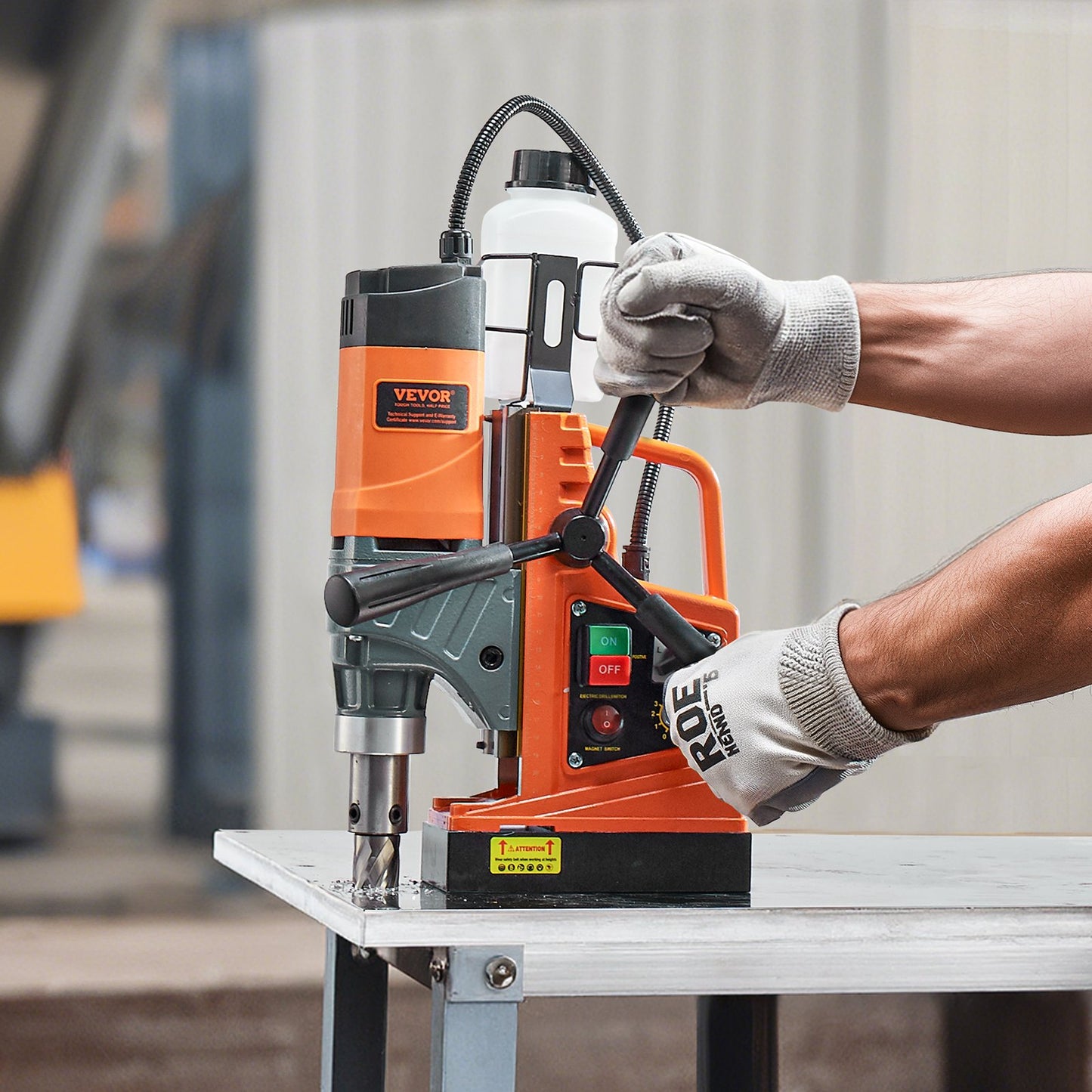 Magnetic Drill 1450W 12800N Portable Mag Drill Press 800RPM