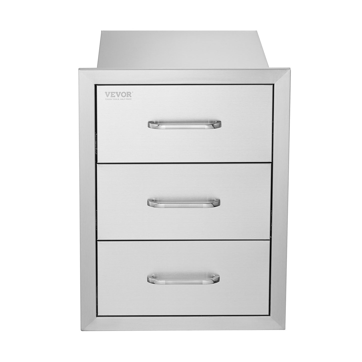 Chest of Drawers 15.7x17.7x21.6 Inch Stainless Steel 201