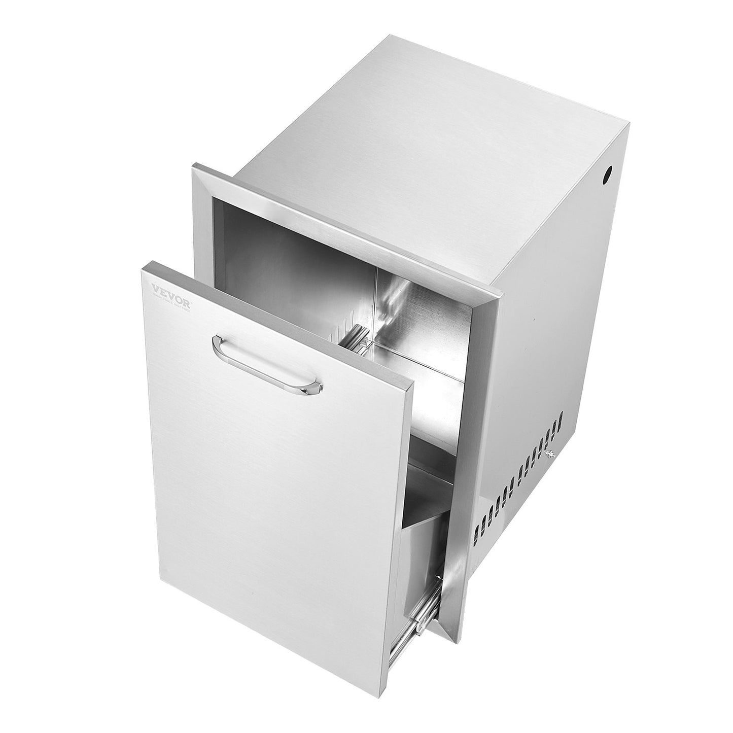 VEVOR Outdoor Kitchen Propane Tank Drawer 16Wx22Hx16D Inch Stainless Steel Pull Out Trash Drawer with Handle for Outdoor Kitchen BBQ Island