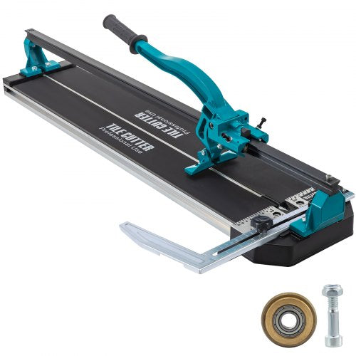 Tile Cutter 31 Inch,Manual Tile Cutter Single Rail with Precise Laser Positioning, Alloy Cutter Wheel with Ergonomic Handle, Accurate Rulers, For Large Tile 0.24\'-0.59\' Thickness