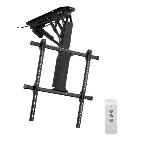 Motorized Ceiling TV Mount, TV Wall Mount for 32 to 65 Inch TV, Electric Adjustable Ceiling TV Mount, Motorized Flip Down TV Mount Bracket with Max VESA 24 x 24 in, Fits TVs Up to 88 lbs