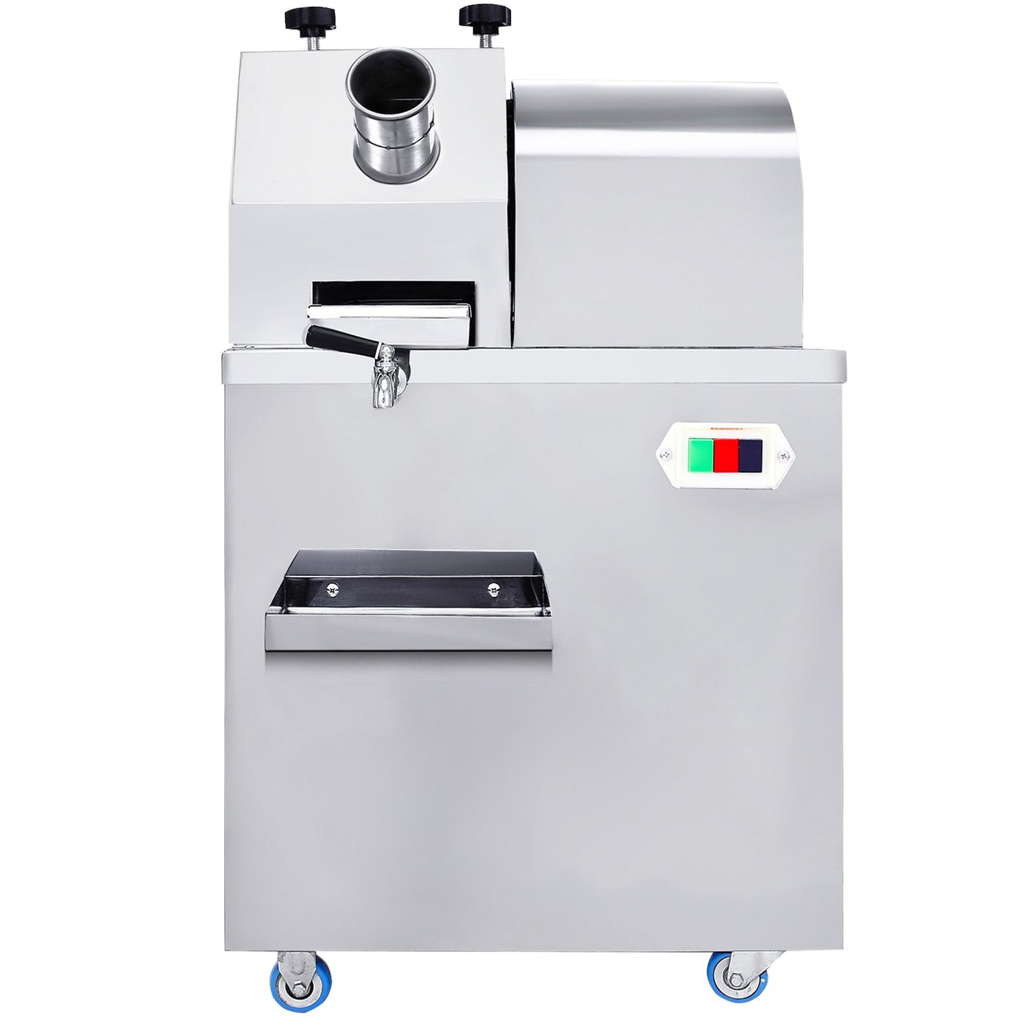 VEVOR Sugarcane Press Electric 3 Rollers 304 Stainless Steel Rollers 660lb/h Output Sugar Cane Press for Commercial Use