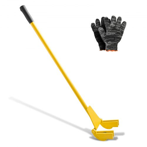 Pallet Buster Tool, 41 Inch Carbon Steel Handle Wrecking Pry Bar, 2000 lbs Weight Capacity, Heavy Duty Deck Board Removal Tool, Breaker Bar for Flooring, Framing, Roofing, Trim, Drywall