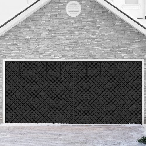 Garage Door Screen for Winter, 18x7FT, Garage Door Insulation Kit, Magnetic Thermal Insulated Door Curtain with 300D Oxford Fabric Heavy Duty Weighted Bottom, Easy Assembly for Garage Door