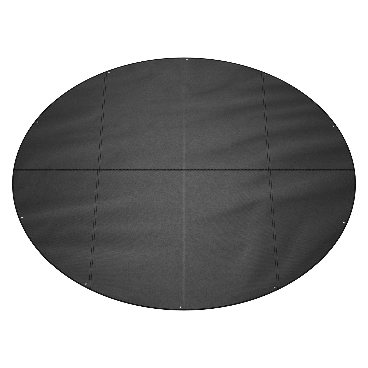 VEVOR 15 Ft Round Pool Cover, Solar Covers for Above Ground Pools, Safety Pool Cover with Drawstring Design, 420D Oxford Fabric Summer Pool Cover, Waterproof and Dustproof, Black