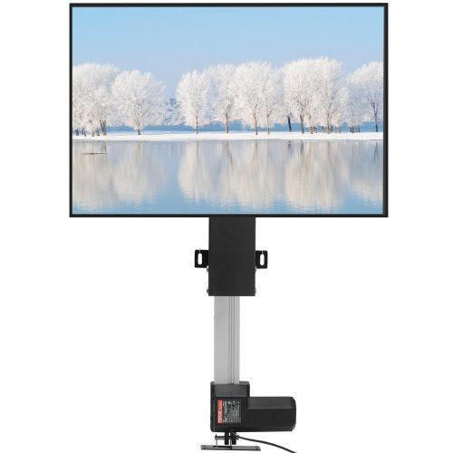 Automated TV Elevator, 31' Stroke for Up to 60' Screens, Adjustable Height 42'-73', Remote Controlled, Supports 132 lbs