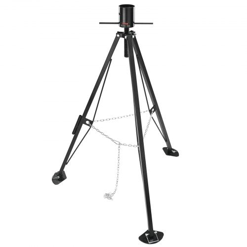 5th Wheel Tripod Stabilizer, 5000 LBS Load Capacity Tripod Fifth Wheel Stabilizer, 35'-57' Adjustable Height RV Gooseneck Stabilizer, Tripod Jack for Fifth-Wheel Trailers, RVs, and Campers