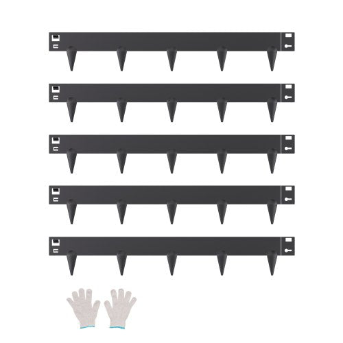 Steel Landscape Edging, 5 Packs 39 x 3 in Rust-Resistant Metal Landscape Edging, Bendable Garden Edging Border, Heavy Duty Lawn Edging, Easy-to-Install, Flower Bed Yard Pathway Divider Black