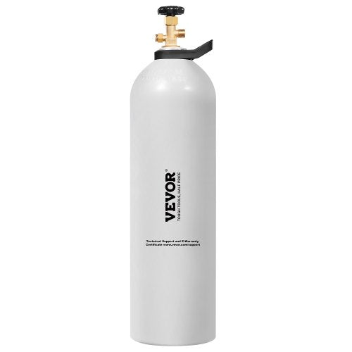 CO2 Tank, 15 lbs New Aluminum Alloy Cylinder, CO2 Air Tank with Light Spray Coating, CGA320 Valve, Handle & Adjustable Pressure, DOT Approved Cylinder for Draft Beer Dispensing and Soda Maker