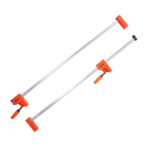 Bar Clamps for Woodworking, 2-Pack 50' Parallel Clamp Set, F Clamp with 1100 lbs Load Limit, Even Pressure, High-strength Plastic and Carbon Steel, Wood clamps for Woodworking Metal Working