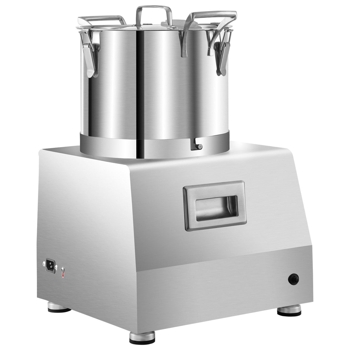 VEVOR 110V Commercial Food Processor 10L Capacity 1100W Electric Food Cutter 1400RPM Stainless Steel Food Processor Perfect for Vegetable Fruits Grains Peanut Ginger Garlic