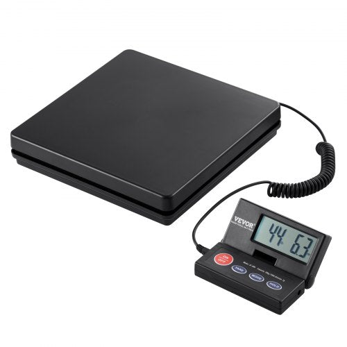 Digital Shipping Scale, 110 lbs x 0.07 oz. Heavy Duty Postal Scale with Timer, Tare, Hold Function, 90¡ã Foldable LCD Screen Package Scale for Laggage, Home, Post Office, AC/DC Powered, FCC Liste