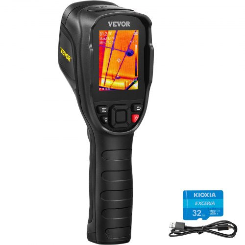 Thermal Imaging Camera, 320 x 240 Pixels Super Resolution, 25Hz Refresh Rate Infrared Camera with -4 to 752¡ãF Temperature Range, 32G Built-in SD Card, and Rechargeable Li-ion Battery