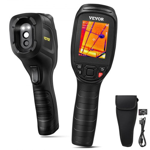 Thermal Imaging Camera, 320 x 240 Pixels Super Resolution with 2MP Visual Camera, 25Hz Refresh Rate Infrared Camera with -4¨H~1022¨H Temp, 64G SD Card and Rechargeable Li-ion Battery