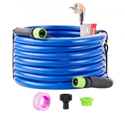 25ft Heated Water Hose for RV, Heated Drinking Water Hose Antifreeze to -45¡ãF, Automatic Self-regulating, 5/8' I.D. with 3/4' GHT Adapter, Lead and BPA Free