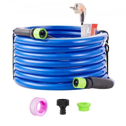 30ft Heated Water Hose for RV, Heated Drinking Water Hose Antifreeze to -45¡ãF, Automatic Self-regulating, 5/8' I.D. with 3/4' GHT Adapter, Lead and BPA Free