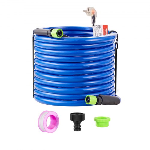 75ft Heated Water Hose for RV, Heated Drinking Water Hose Antifreeze to -45¡ãF, Automatic Self-regulating, 5/8' I.D. with 3/4' GHT Adapter, Lead and BPA Free