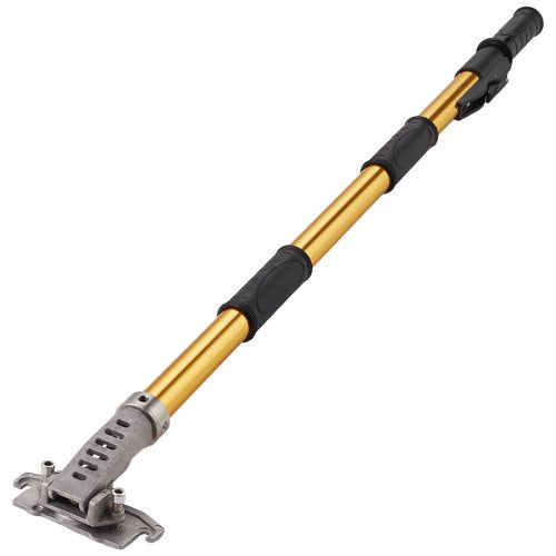 Drywall Flat Box Handle, 40''-64'', Anodized Aluminum Flat Finishing Extension Handle, 5-Section Length Adjustable, Non-slip Grip and 360¡ã Painting for Plasterboard, Wallboard, Sheetrock