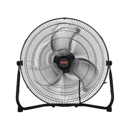 2 PCS Floor Fans, 3 Speeds High Velocity Heavy Duty 20 Inch Industrial Fan, 4800 CFM 360¡ã Adjustable Tilt 21.33 ft/sec Airflow Large Metal Fan, for Gym, Home, Garage, Commercial Shop & Bedroom
