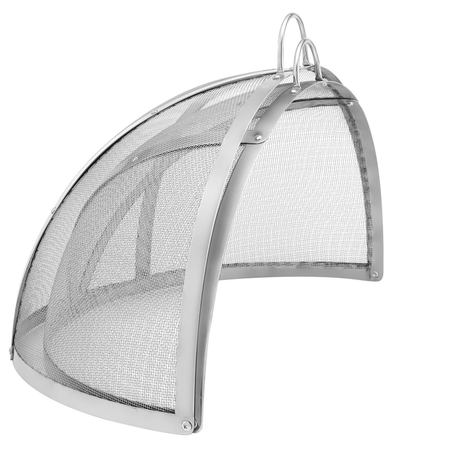 VEVOR Firepit Spark Screen Lid, 36 Diameter, Outdoor Firepit Ring Cover Round Accessories, Fire Pit Metal Cover, Easy-Opening Stainless Steel Fire Ring Covers for Outdoor Patio Fire Pits Backyard