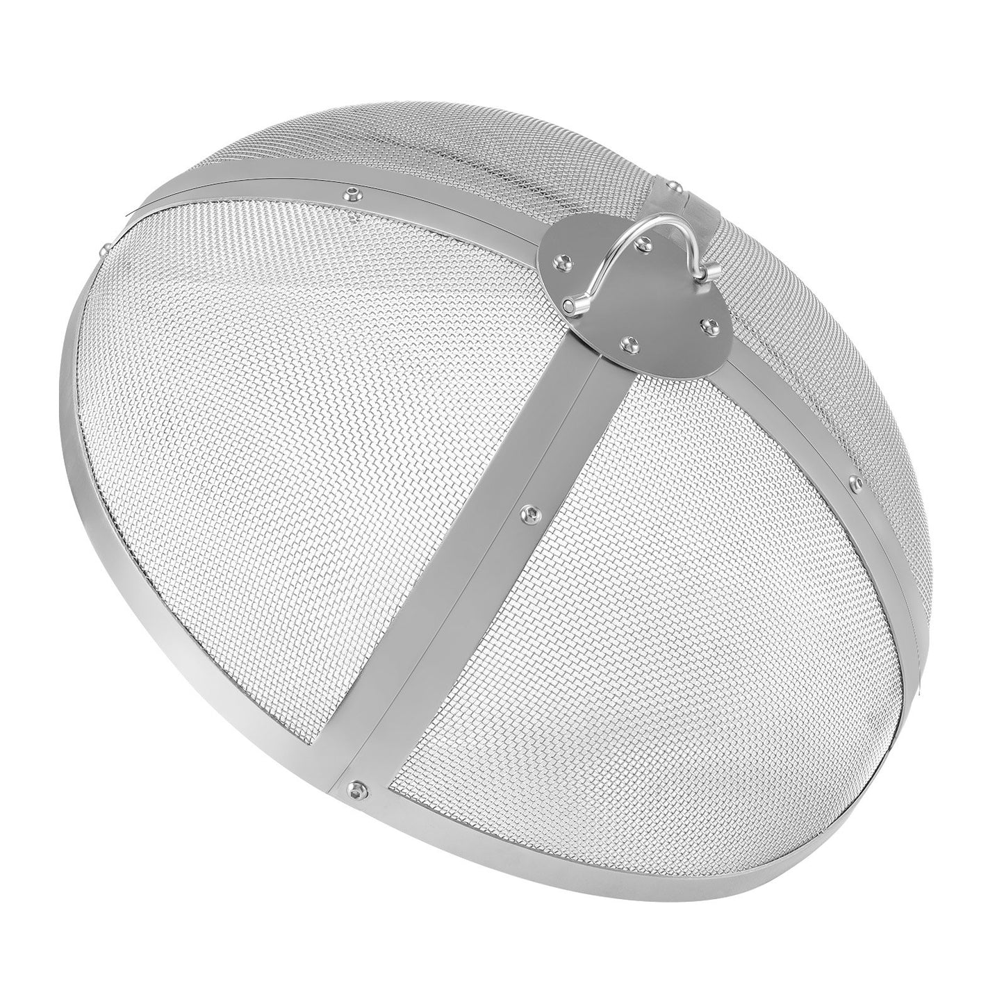 VEVOR Fire Pit Spark Screen Round 20, Reinforced Heavy Duty Steel Metal Cover, Outdoor Firepit Lid, Easy-Opening Top Screen Covers Round with Ring Handle for Outdoor Patio Fire Pits Backyard