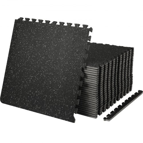 EVA Interlocking Foam Floor Mats, 0.56 in Thickened 25 Pcs Puzzle Rubber Tiles, 24 x 24 in Exercise Floor Mat for Workout & Fitness, Heavy Duty Flooring Mats for Home, Gym, Office-100 Sq Ft