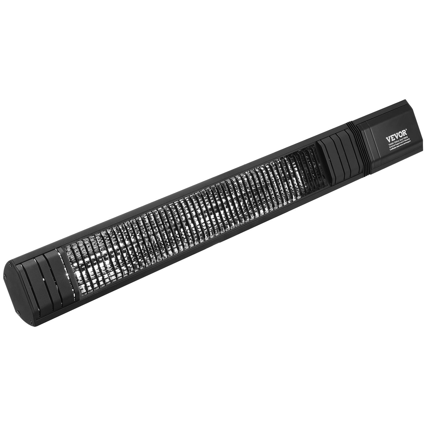 VEVOR Infrared Heater, 1500W Remote Control Electric Space Infrared Heater, Carbon Infrared Outdoor Heater with 9 Speeds & 24h Timer, for Porch,Patio,Dining Room,Studio,Backyard,Garage, Wall Mount