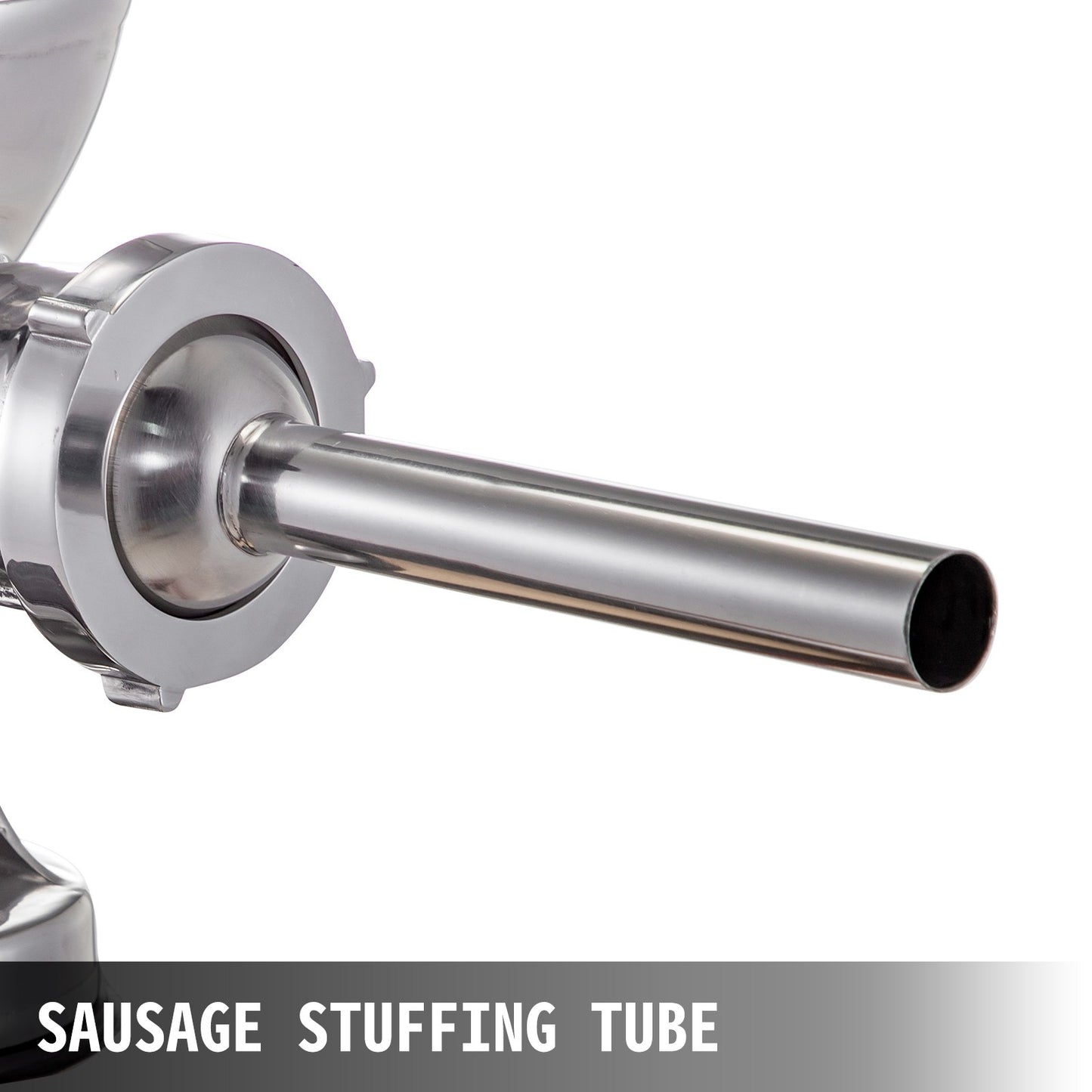 VEVOR Meat Grinder Manual 304 Stainless Steel Hand Suction Cup Base & Clamp with Filling Nozzle for Vegetables Grinding & Sausage Stuffing, 6.7x6x9.6inch, Sliver