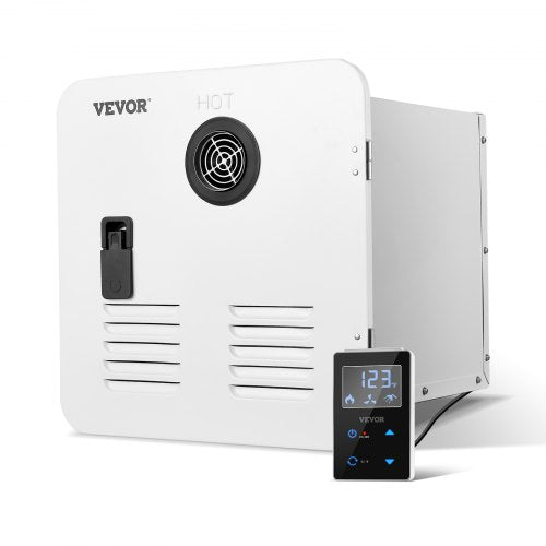 RV Tankless Water Heater, Instant Shower with 15 x 15 inches White Door and Remote Controller, 42000BTU Optimized Comfort Performance Hot Water, Ideal for RVers' Family Everyday Use, White