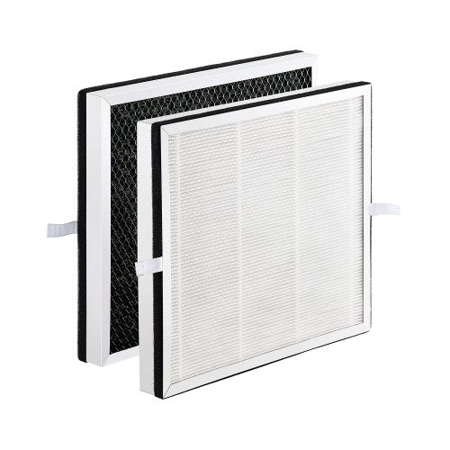 Air Purifier Replacement Filter, H13, 3-in-1 Compact & Lightweight Replacement Filter with Sturdy PET Pre-Filter, Easy-to-Grab Purifier Filter with Activated Carbon, Fit for Square Purifier