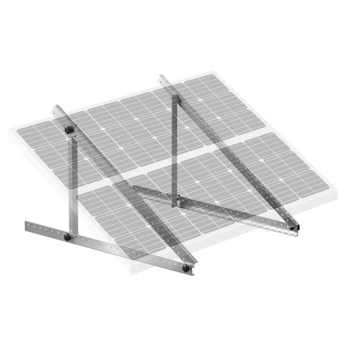 41-Inch Solar Panel Mounting Brackets, 0 to 90¡ã Adjustable Tilt Mount Brackets Support 100-300W Solar Panels, Lightweight Aluminum Brackets with Folding Tilt Legs for RV, Roof, Boat, Off-Grid