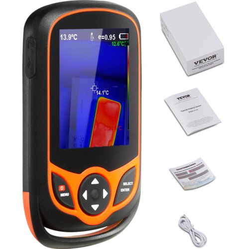 Thermal Imaging Camera, 256 x 192 IR Resolution Pocket Infrared Thermal Imager with WiFi, 25Hz Refresh Rate Thermal Camera Pocket with 3.2' Touch Screen, 0.3MP Visual Camera, -4¨H-1022¨H, IP54