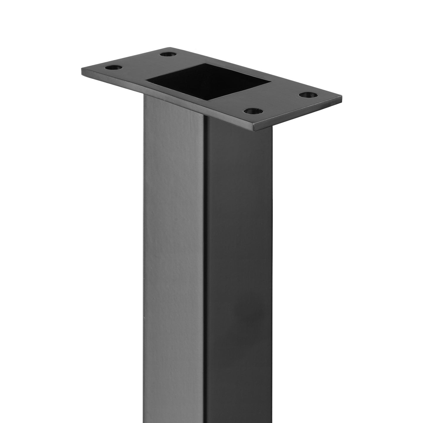 VEVOR Cable Rail Post Level Deck Stair Post 36 x 1.5 x 1.5 Cable Handrail Post Stainless Steel Brushed Finishing Deck Railing DIY Picket Without Hole Stair Railing Kit with Mount Bracket Black